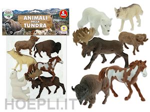  - teorema: geo nature - animali della tundra rigidi 6 pz - busta