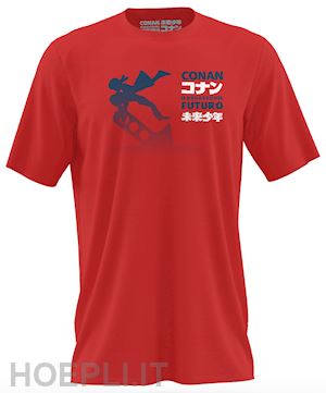  - conan, il ragazzo del futuro: kiss red (t-shirt unisex tg. s)