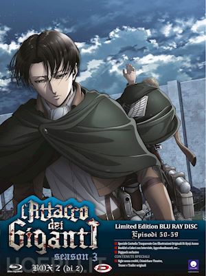 tetsuro araki - attacco dei giganti (l') - stagione 03 box #02 (eps 13-22) (2 blu-ray) (ltd edition)