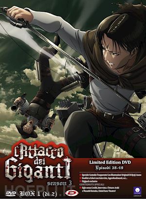 tetsuro araki - attacco dei giganti (l') - stagione 03 box #01 (eps 01-12) (3 dvd) (ltd edition)