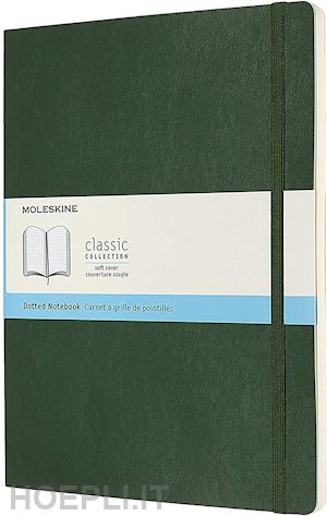 aa.vv. - notebook. extra-large, dotted, soft cover, myrtle green