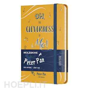 aa.vv. - le peter pan, peter, notebook limited edition. pocket, ruled, orange yellow