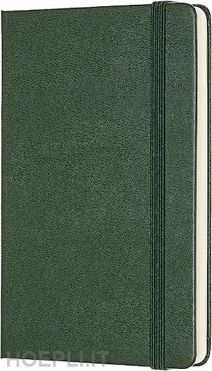 aa.vv. - moleskine: taccuino pocket copertina rigida pagina bianca verde mirto