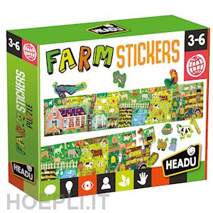 aa.vv. - headu: farm stickers puzzle