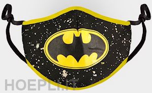  - dc comics: batman - adjustable shaped black face mask (mascherina protettiva)
