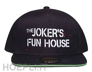  - dc comics: batman - the joker adjustable cap black (cappellino)