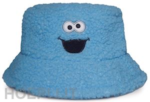  - cookie monster: fur/teddy bucket hat novelty blue (cappello)