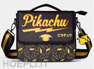  - pokemon: difuzed - pikachu medium - black (shoulderbag messenger / borsa)