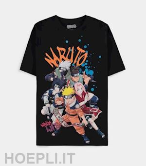  - naruto shippuden: team loose fit black (t-shirt unisex tg. xl)