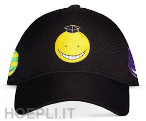  - assassination classroom: men's adjustable cap black (cappellino)