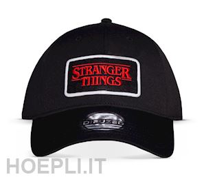  - stranger things: men's adjustable cap black (cappellino)