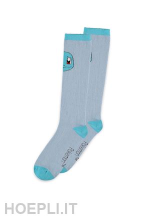  - pokemon: squirtle - blue (knee high socks / calzini alti donna tg. 39/42)