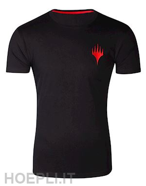  - magic: the gathering - wizards logo black (t-shirt unisex tg. m)