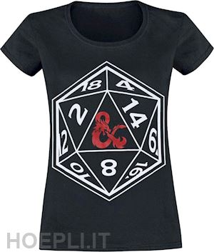  - dungeons & dragons: black (t-shirt donna tg. xl)