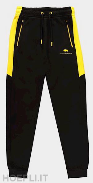  - dc comics: batman - caped crusader - track pants black (pantaloni jogging unisex tg. xl)