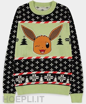  - pokemon: christmas jumper multicolor (maglione unisex tg. l)