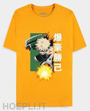  - my hero academia: orange bakugo katsuki orange (t-shirt unisex tg. m)
