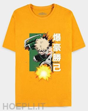  - my hero academia: orange bakugo katsuki orange (t-shirt unisex tg. l)