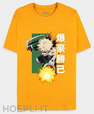  - my hero academia: orange bakugo katsuki orange (t-shirt unisex tg. xl)