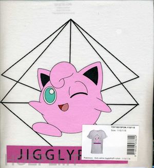  - pokemon: kids white jigglypuff (t-shirt bambino 158/164cm)