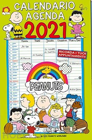 aa.vv. - peanuts. calendario agenda 2021