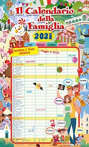 aa.vv. - calendario della famiglia 2021