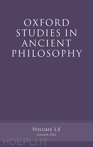 caston victor (curatore) - oxford studies in ancient philosophy, volume 60