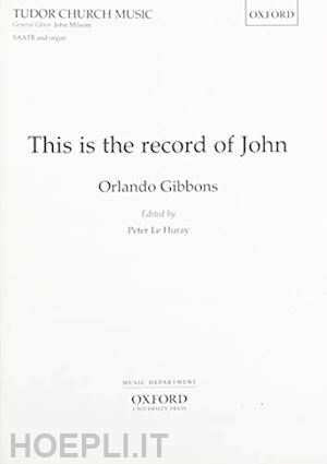 gibbons orlando - this is the record of john