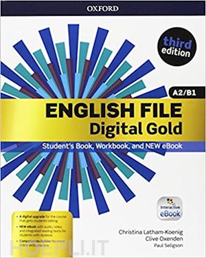  - english file digital gold pre intermediate a2/b1 premium c/c