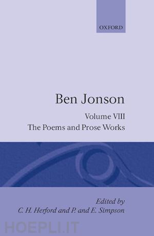 jonson ben - complete critical edition