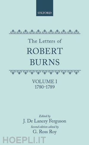 burns robert - the letters: i. 1780-1789