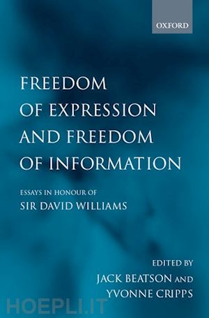 beatson jack; cripps yvonne - freedom of expression and freedom of information