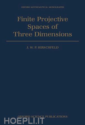 hirschfeld j. w. p. - finite projective spaces of three dimensions