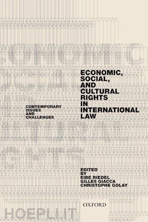 riedel eibe (curatore); giacca gilles (curatore); golay christophe (curatore) - economic, social, and cultural rights in international law