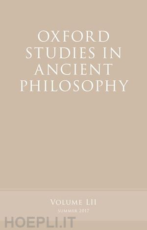 caston victor (curatore) - oxford studies in ancient philosophy, volume 52