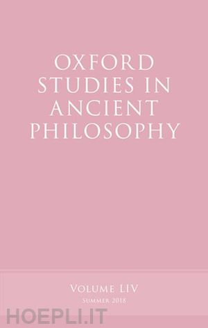 caston victor (curatore) - oxford studies in ancient philosophy, volume 54