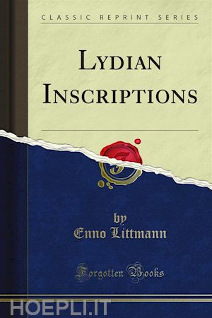 enno littmann - lydian inscriptions
