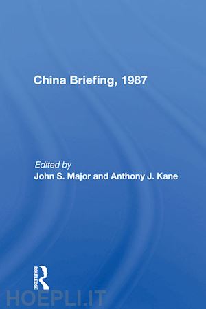 major john s. - china briefing, 1987