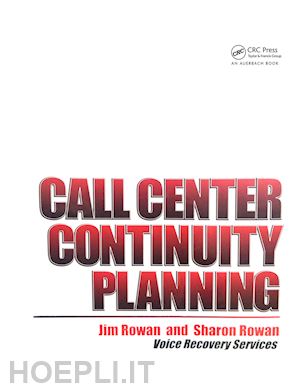 rowan jim; rowan sharon - call center continuity planning