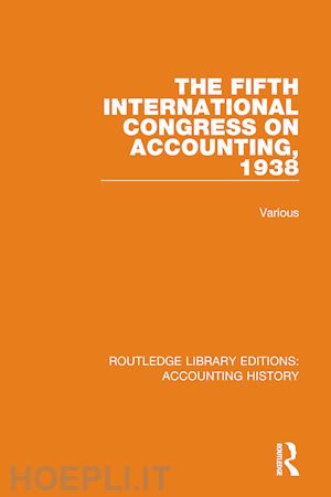 various - the fifth international congress on accounting, 1938