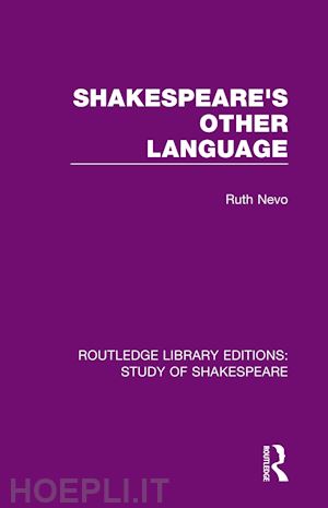 nevo ruth - shakespeare's other language