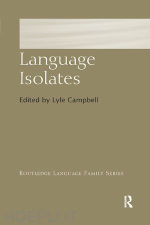 campbell lyle (curatore) - language isolates