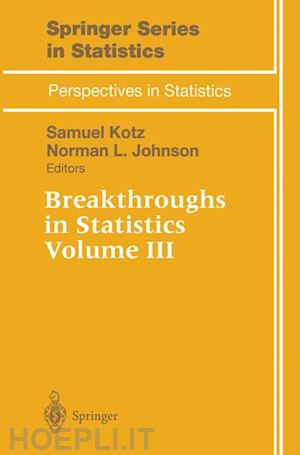 kotz samuel (curatore); johnson norman l. (curatore) - breakthroughs in statistics