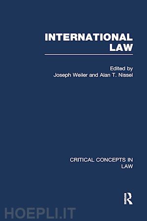 weiler joseph (curatore); nissel alan t. (curatore) - international law
