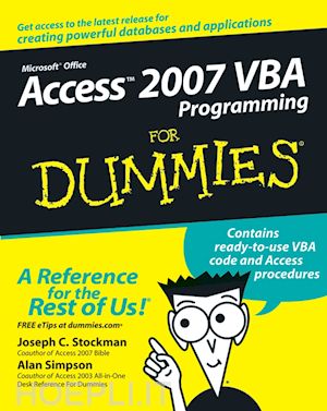 stockman jc - access 2007 vba programming for dummies