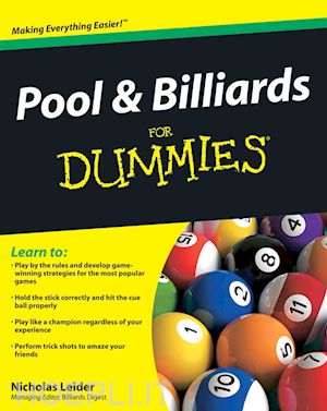nicholas leider - pool and billiards for dummies