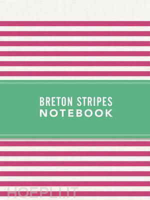kinkajou - breton stripes pink. notebook
