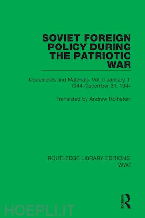 rothstein andrew - soviet foreign policy during the patriotic war