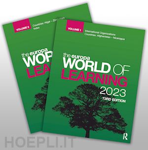 europa publications (curatore) - the europa world of learning 2023