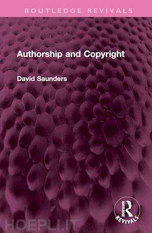 saunders david - authorship and copyright